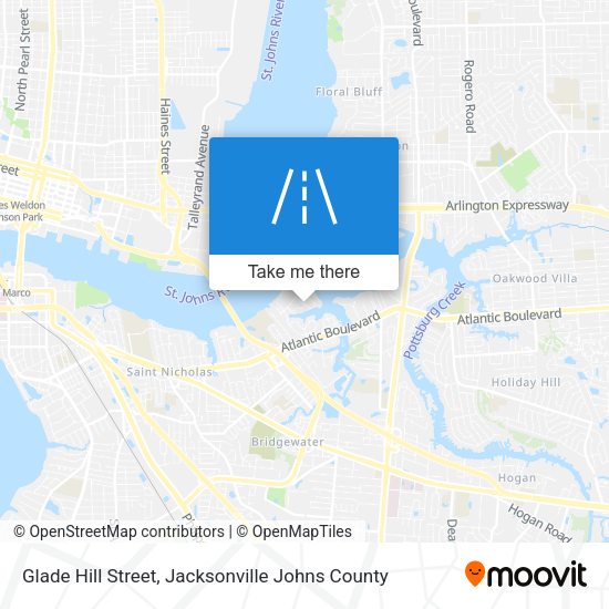 Glade Hill Street map
