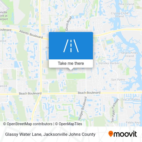 Mapa de Glassy Water Lane