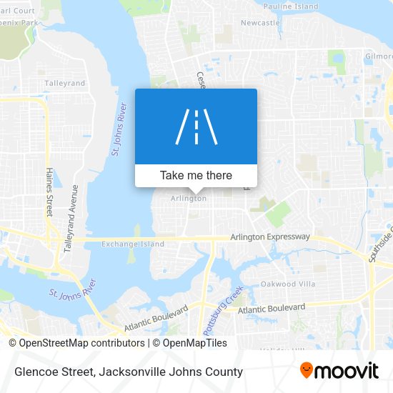 Glencoe Street map