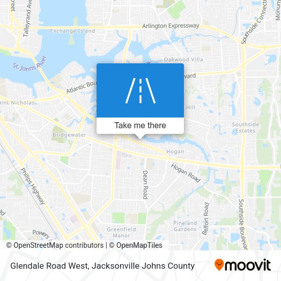 Glendale Road West map