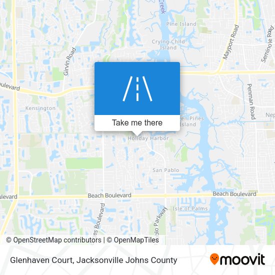 Mapa de Glenhaven Court