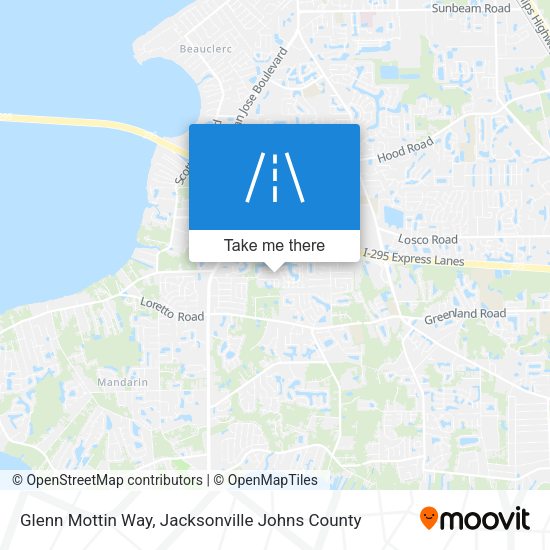 Glenn Mottin Way map