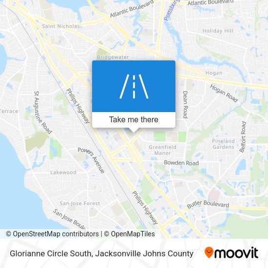 Glorianne Circle South map