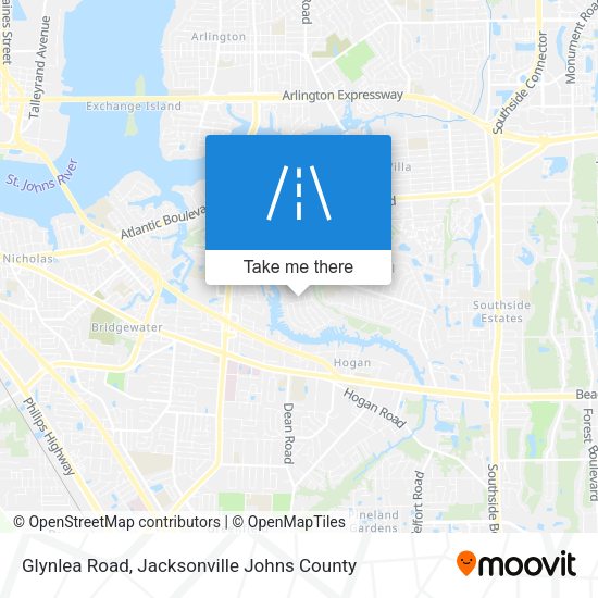Mapa de Glynlea Road