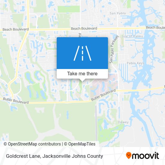 Mapa de Goldcrest Lane