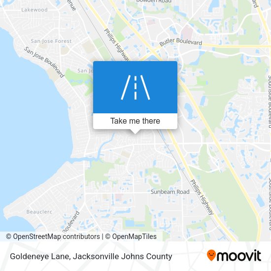 Mapa de Goldeneye Lane