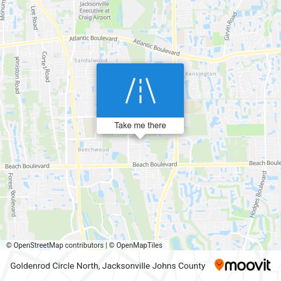 Mapa de Goldenrod Circle North