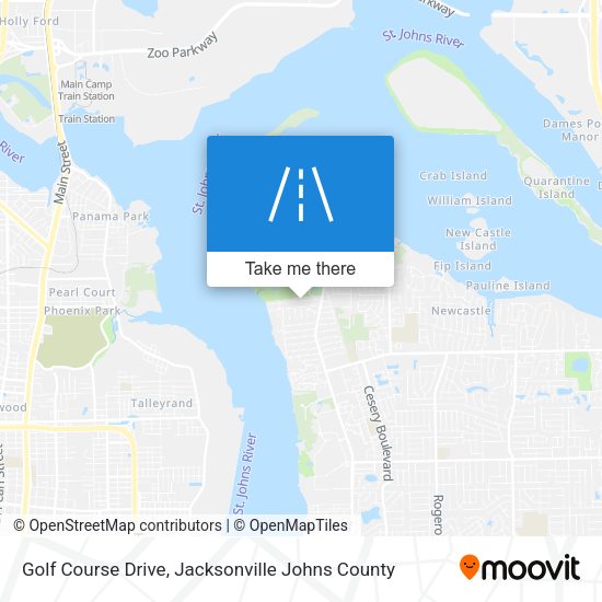 Mapa de Golf Course Drive
