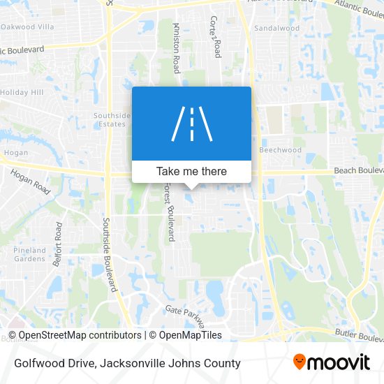Mapa de Golfwood Drive