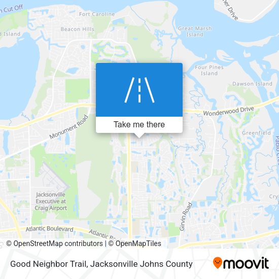 Mapa de Good Neighbor Trail