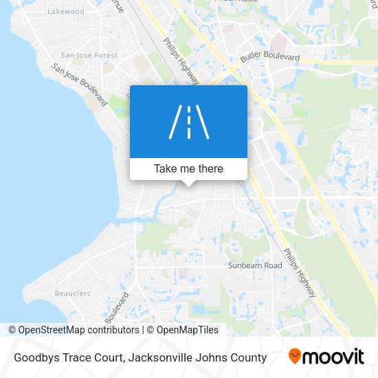 Goodbys Trace Court map