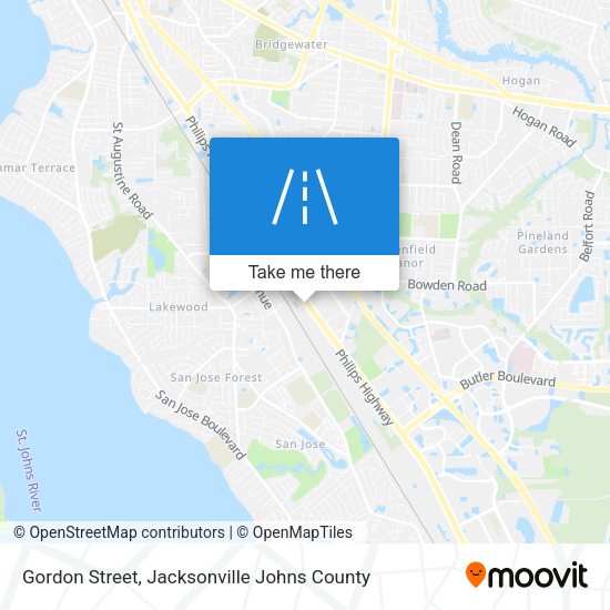 Mapa de Gordon Street