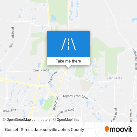 Gossett Street map