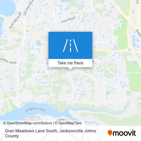 Mapa de Gran Meadows Lane South