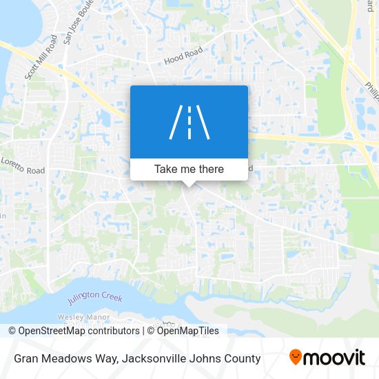 Gran Meadows Way map