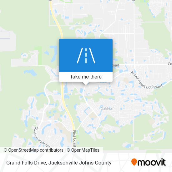 Grand Falls Drive map