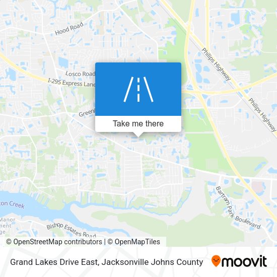 Mapa de Grand Lakes Drive East