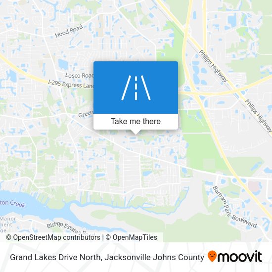 Grand Lakes Drive North map