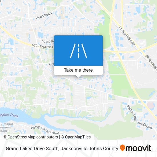 Grand Lakes Drive South map