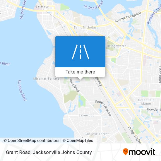 Grant Road map