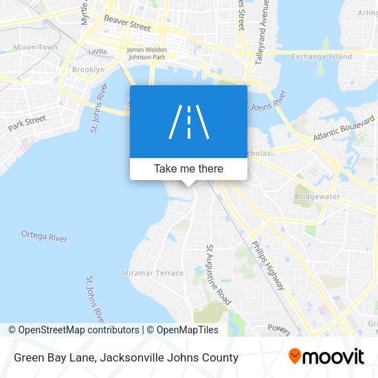 Green Bay Lane map