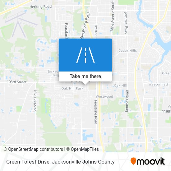 Green Forest Drive map