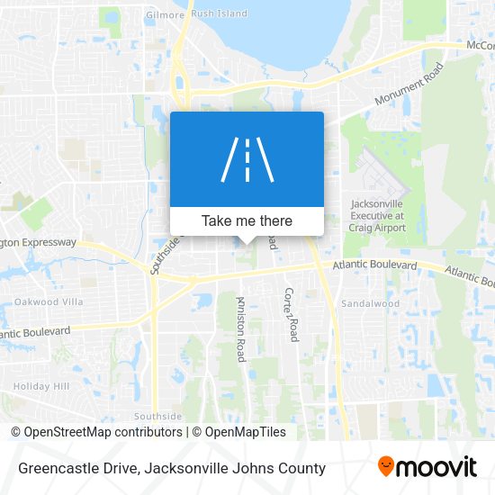 Greencastle Drive map