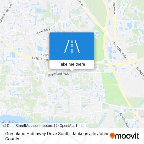 Greenland Hideaway Drive South map