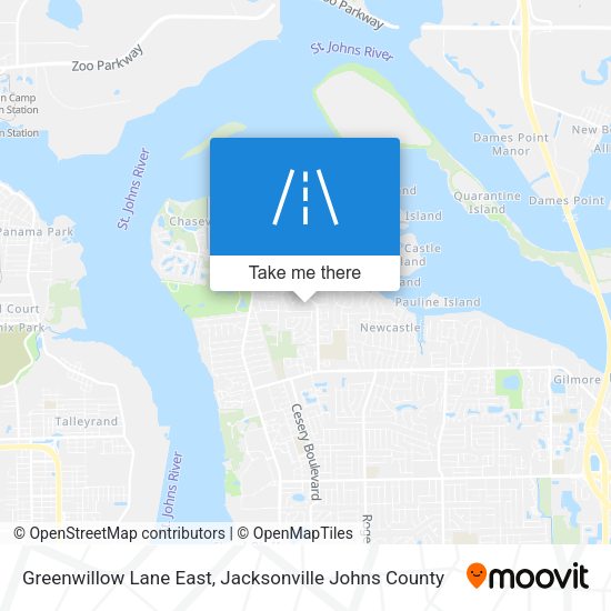 Greenwillow Lane East map