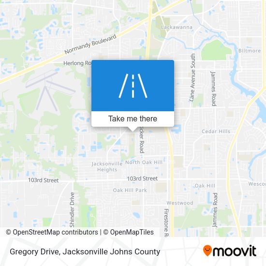 Gregory Drive map