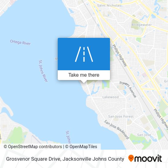 Mapa de Grosvenor Square Drive