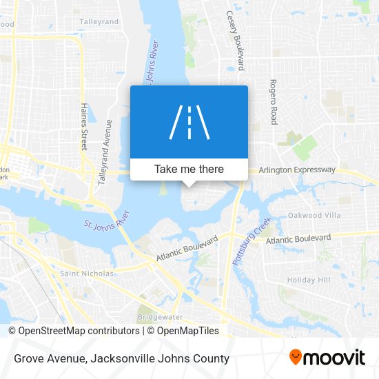 Mapa de Grove Avenue
