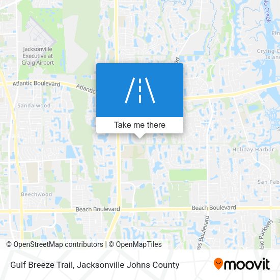 Mapa de Gulf Breeze Trail