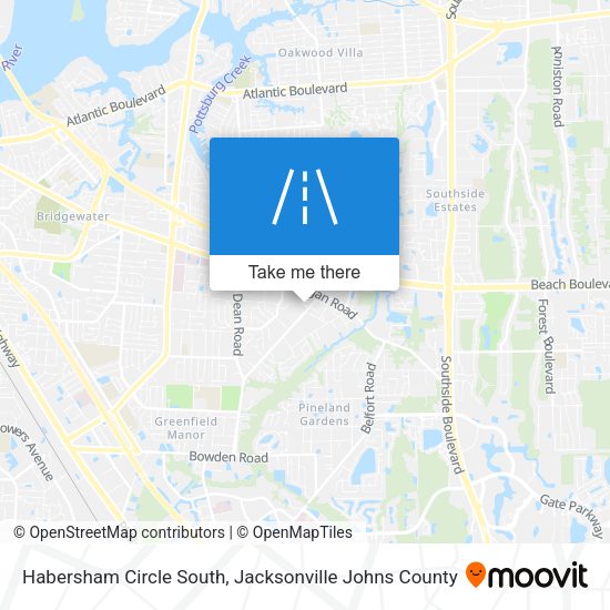 Habersham Circle South map