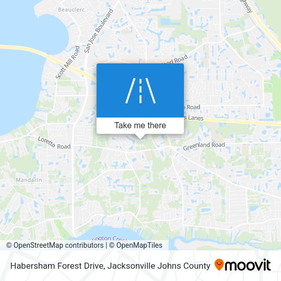 Habersham Forest Drive map