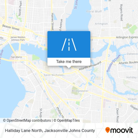 Mapa de Halliday Lane North