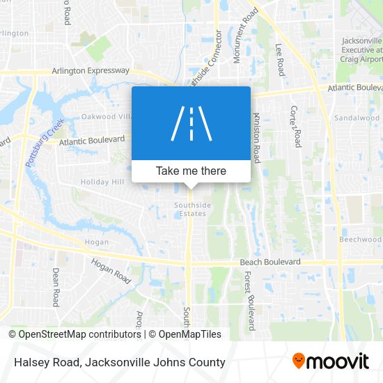 Halsey Road map