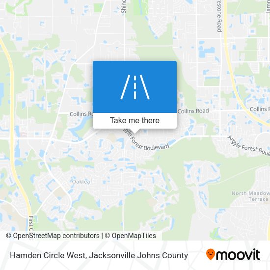 Mapa de Hamden Circle West