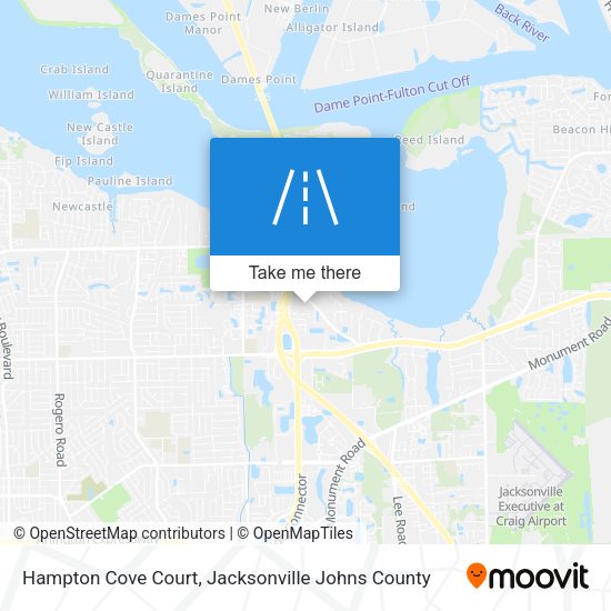 Hampton Cove Court map