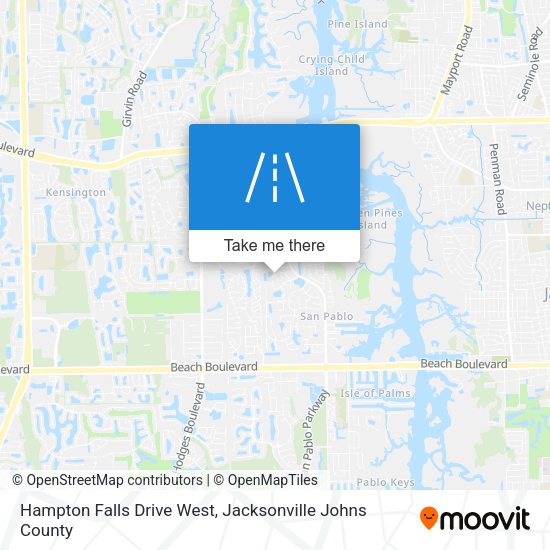 Hampton Falls Drive West map