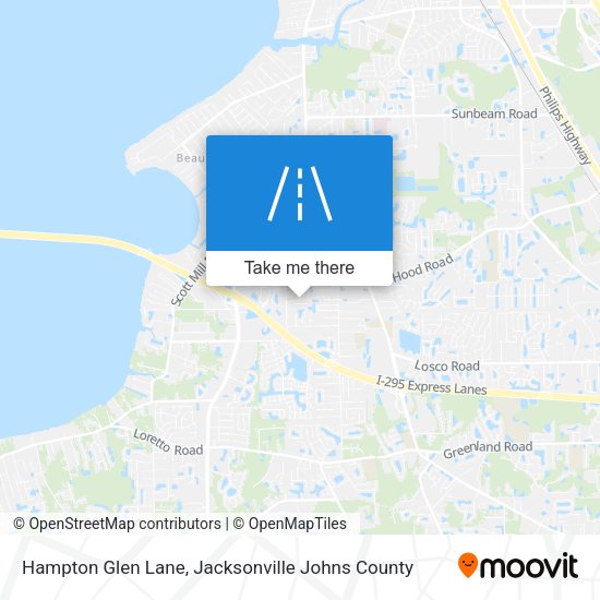 Mapa de Hampton Glen Lane
