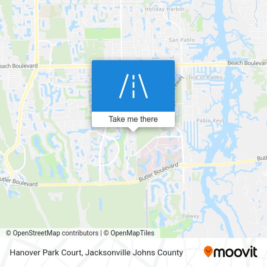 Mapa de Hanover Park Court
