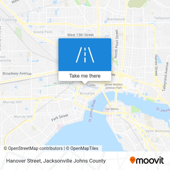 Mapa de Hanover Street