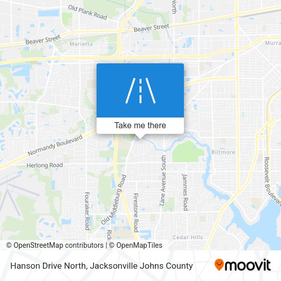 Mapa de Hanson Drive North