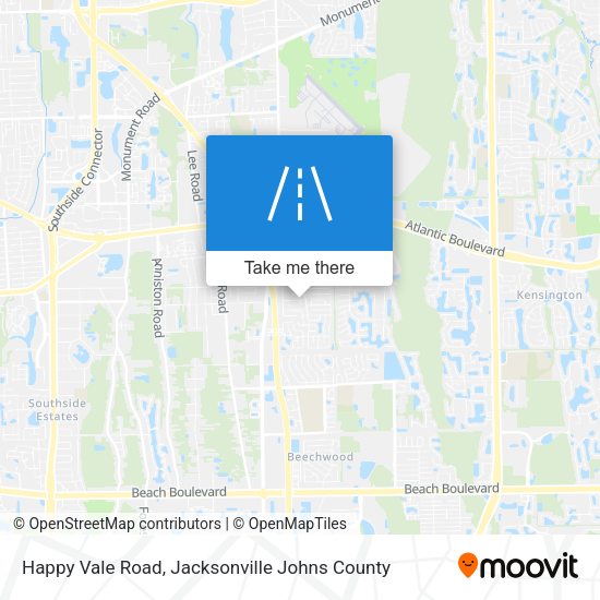 Happy Vale Road map