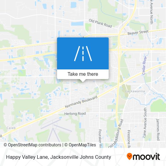 Happy Valley Lane map