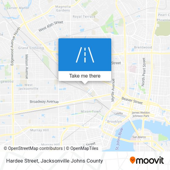 Mapa de Hardee Street