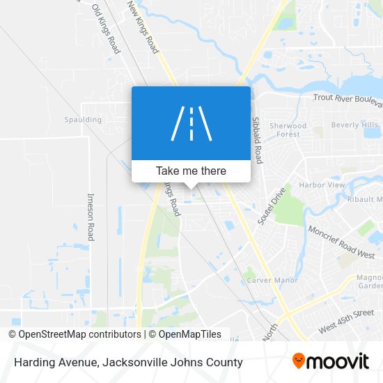 Harding Avenue map