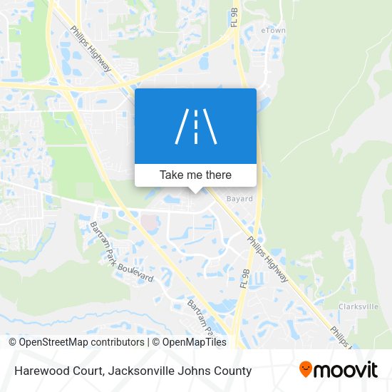 Mapa de Harewood Court