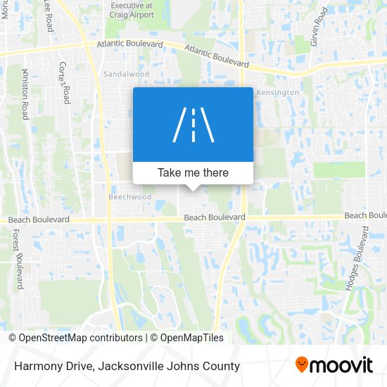 Harmony Drive map